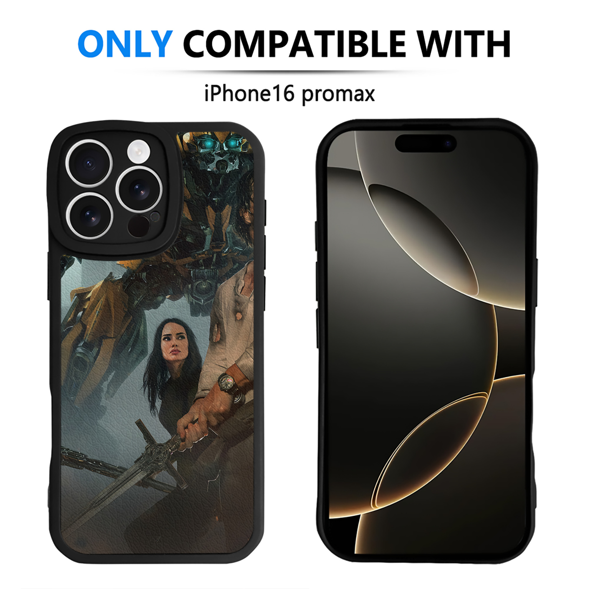 （画像用） Transformers トランスフォーマー 【iPhone 16シリーズ対応】シリコンスマホケース（レザー調） 材質：シリコン